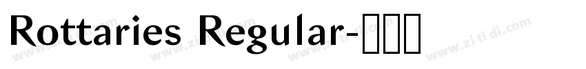 Rottaries Regular字体转换